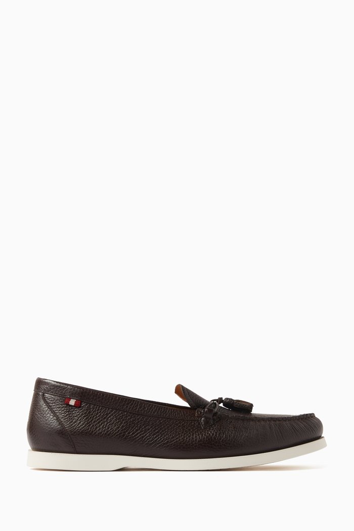 Nayan Loafers in Leather, Brown
