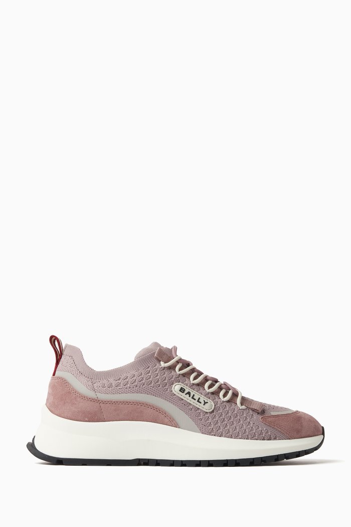 

Daryel Sneakers in Mesh & Leather, Pink