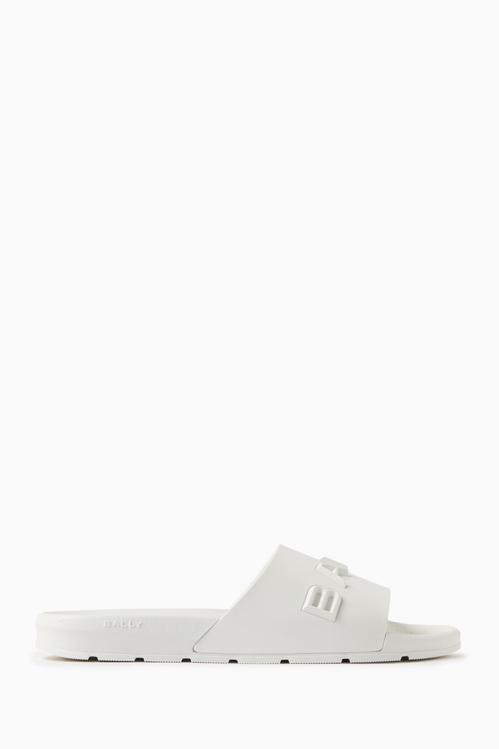 

Summer Slides in Rubber, White