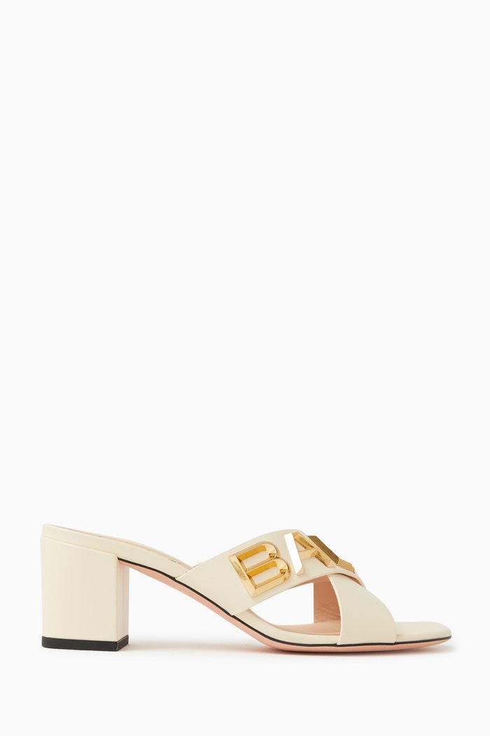 

Larise 55 Sandals in Leather, Neutral