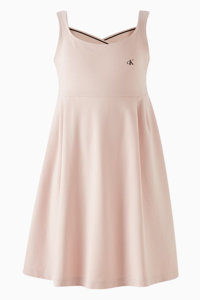 

Cross Back Dress in Milano Jersey, Pink