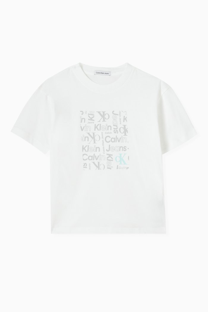 

Box Logo T-shirt in Cotton, White