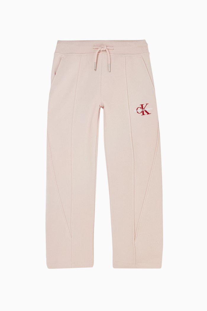 

Monogram Sweatpants in Cotton-blend Terry, Pink