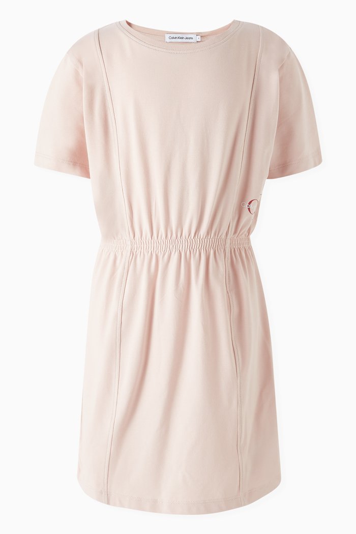 

Logo T-shirt Dress in Cotton-jersey, Pink