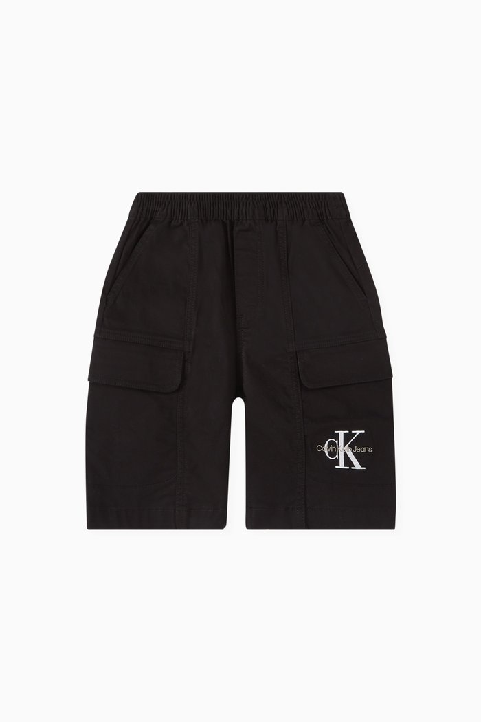 

Cargo Shorts in Cotton-twill, Black