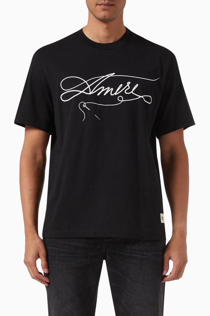 

Stitch Logo-print T-shirt in Cotton, Black