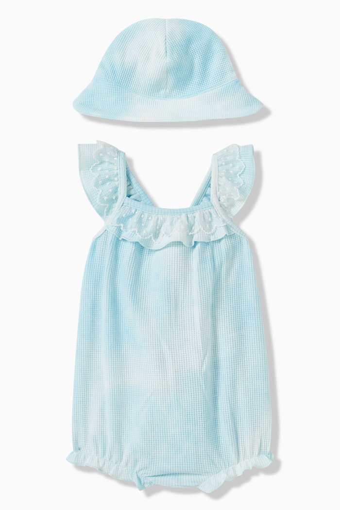 

Baby Romper & Hat Set, Blue