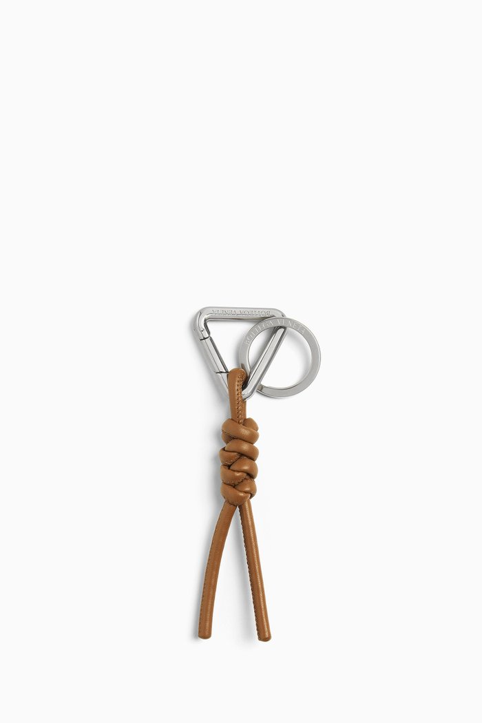 

Triangle Key Ring in Nappa, Brown