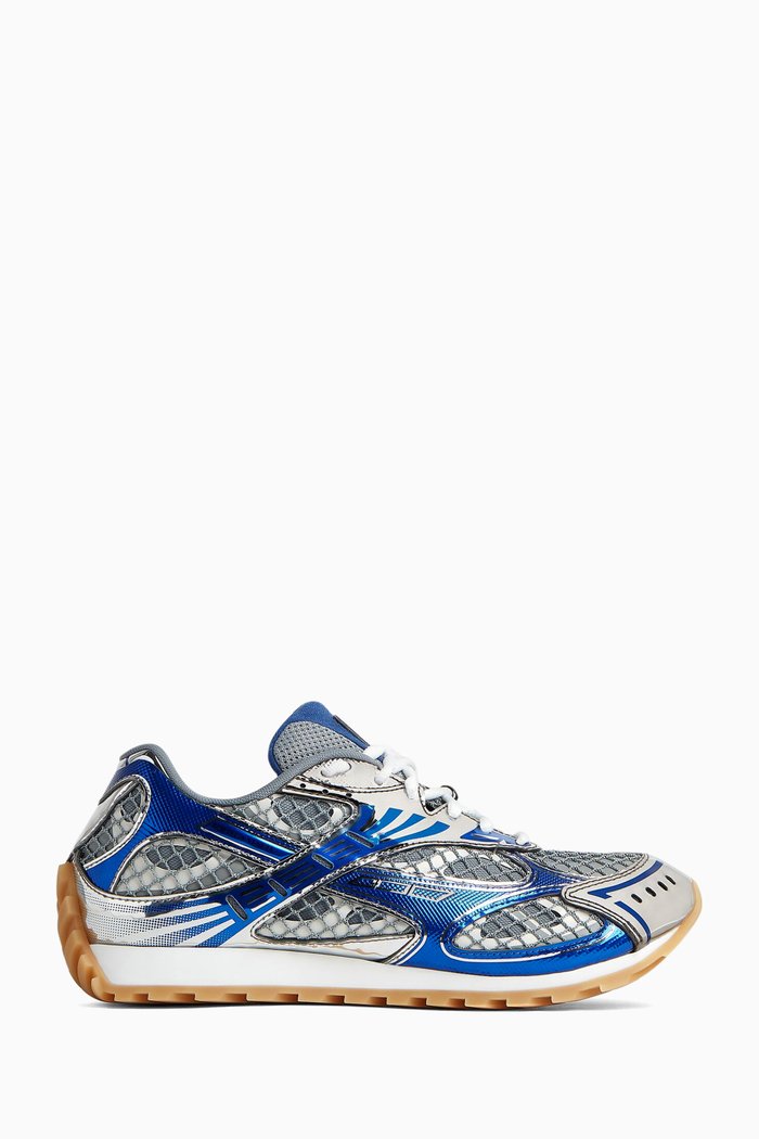 

Orbit Sneakers in Technical Fishnet, Blue