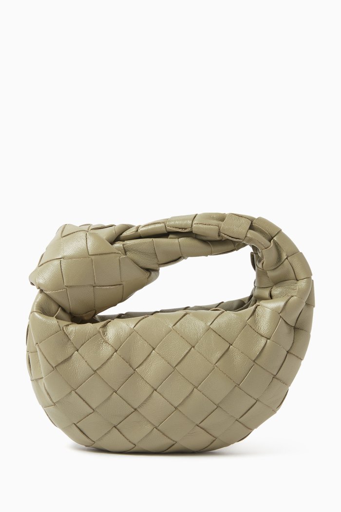 

Candy Jodie Bag in Intrecciato Leather, Green