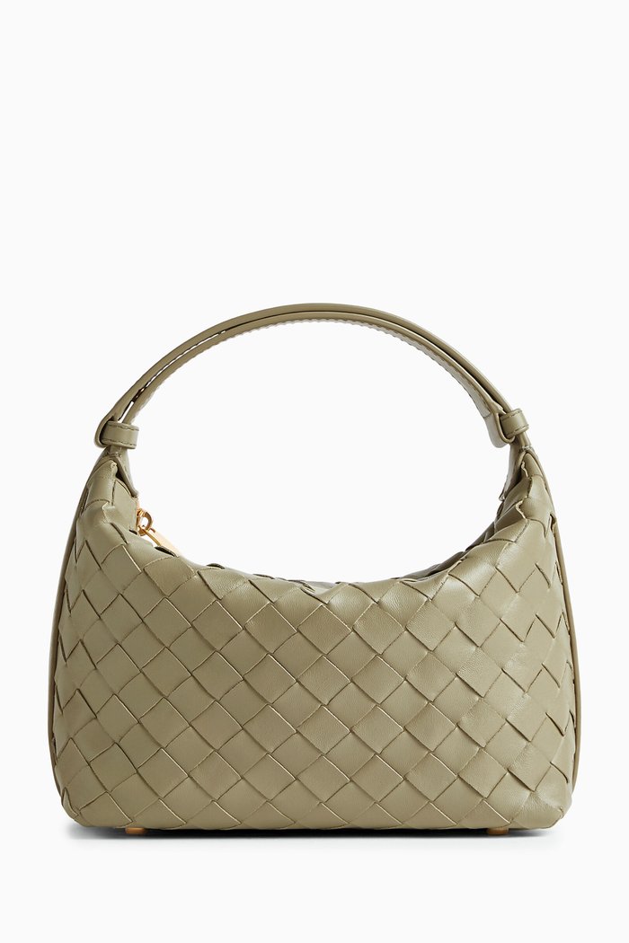 

Mini Wallace Shoulder Bag in Intrecciato Nappa, Green