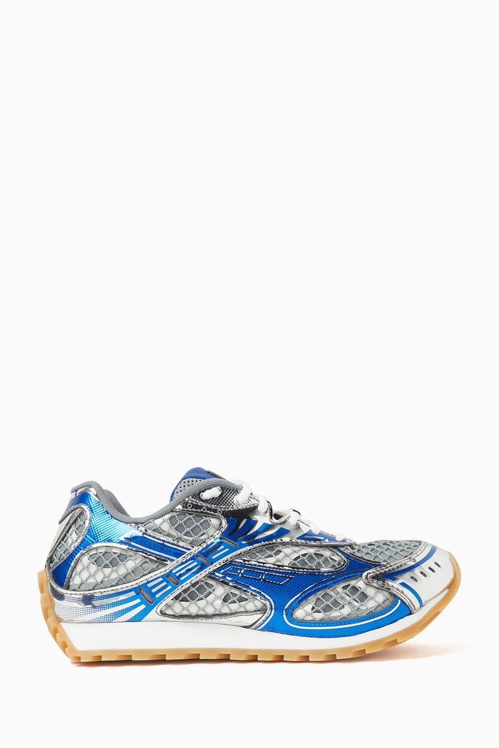 

Orbit Sneakers in Technical Fishnet, Blue
