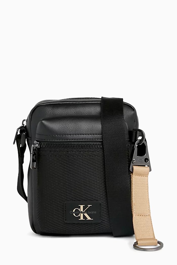 

Reporter Bag in Faux-leather, Black