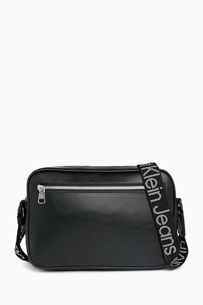 

Crossbody Bag in Faux-leather, Black