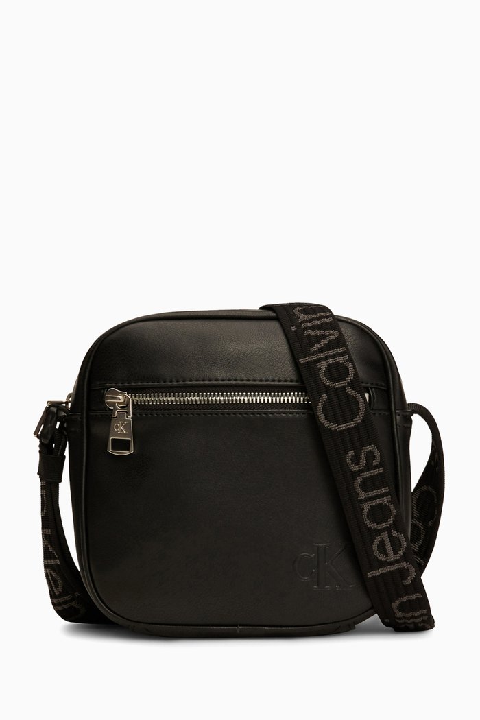 

Crossbody Bag in Faux-leather, Black