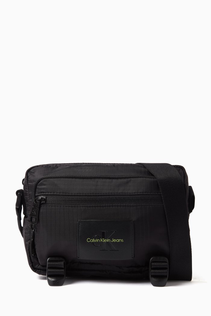 

Logo Crossbody Bag in Recycled-ripstop, Black
