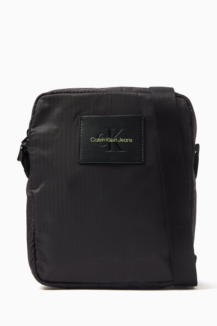 

Logo Report Bag in Recycled-ripstop, Black