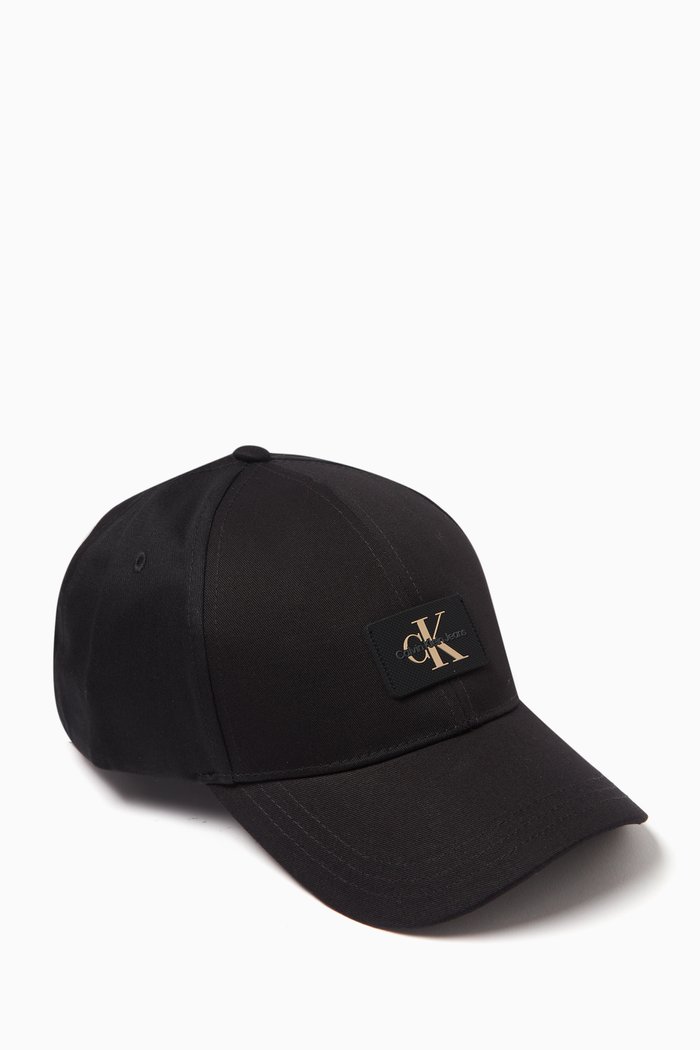 

Logo Tagged Cap in Organic-cotton, Black