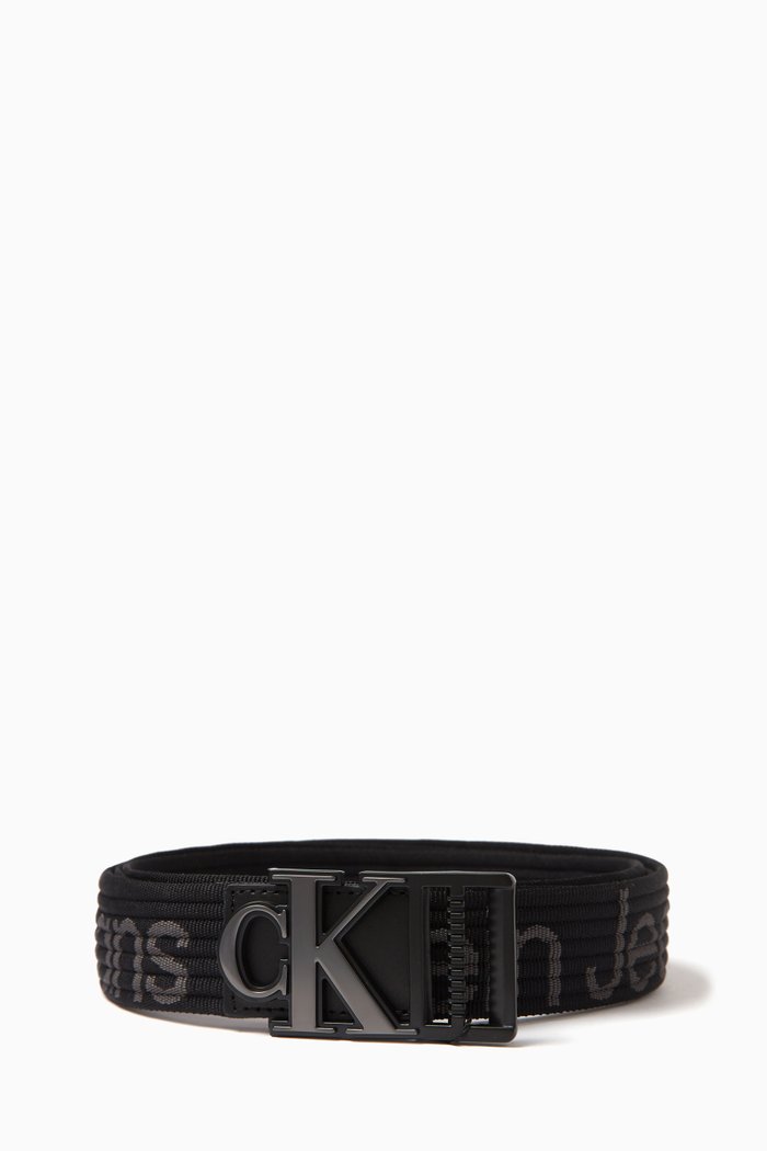 

Logo Belt in Recycled-webbing, Black