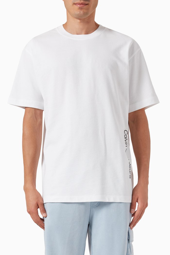 

Diffused Graphic T-shirt in Cotton-jersey, White