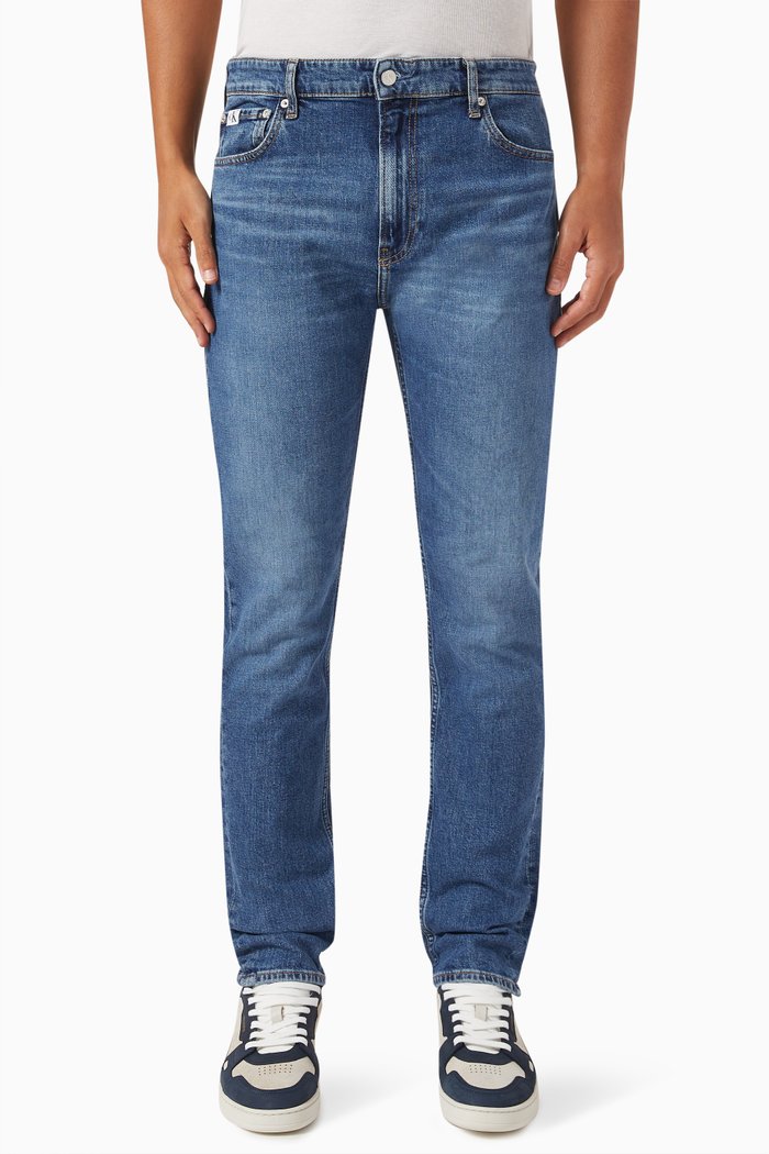 Authentic Dad Jeans in Cotton-denim, Blue