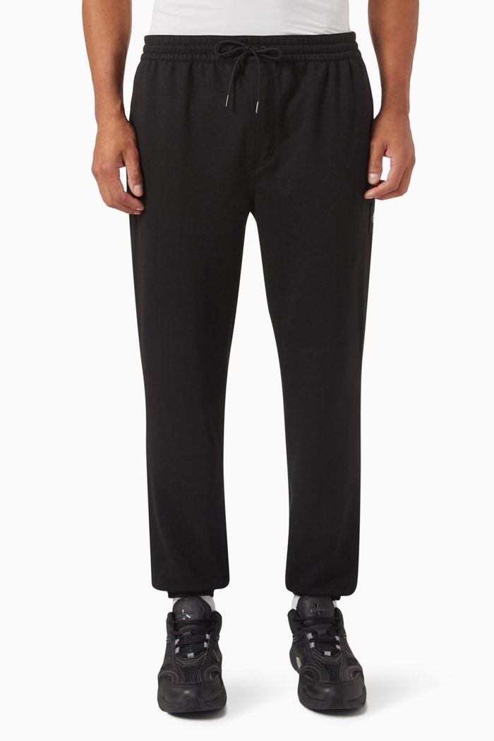 

Skinny Terry Badge Sweatpants, Black