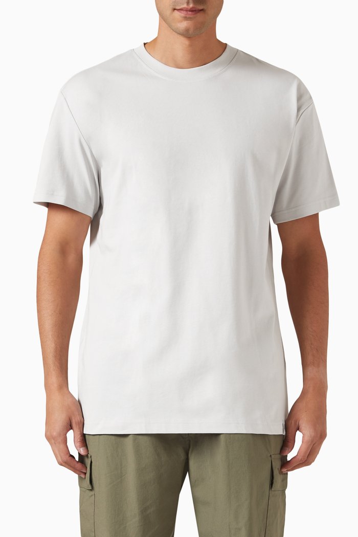 

Long Relaxed T-shirt in Cotton-jersey, White