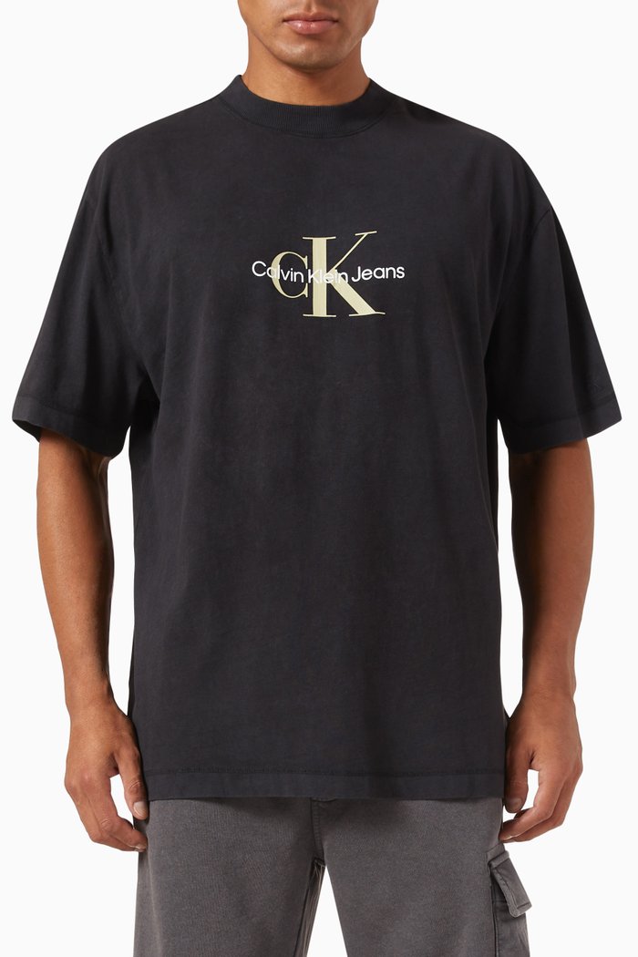 

Archival Monologo T-shirt in Cotton-jersey, Black