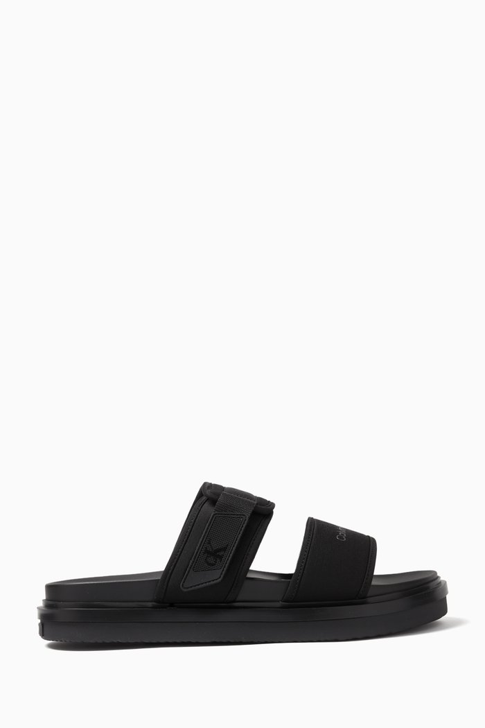 

Double Band Sandals, Black