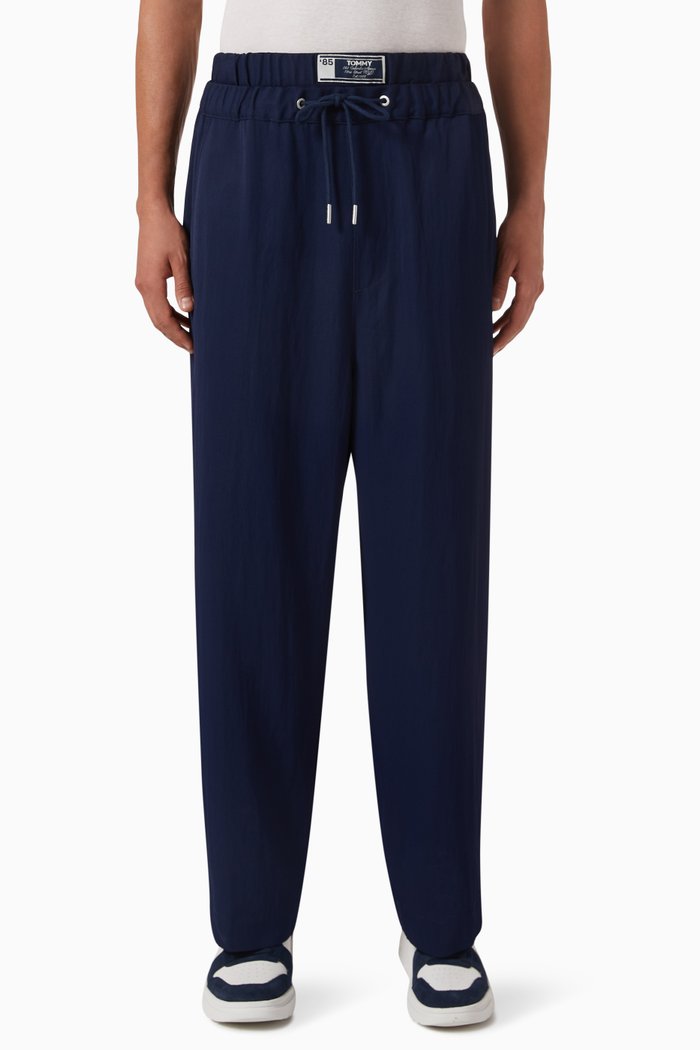 

Wide Leg Chino Pants in Viscose-blend, Blue