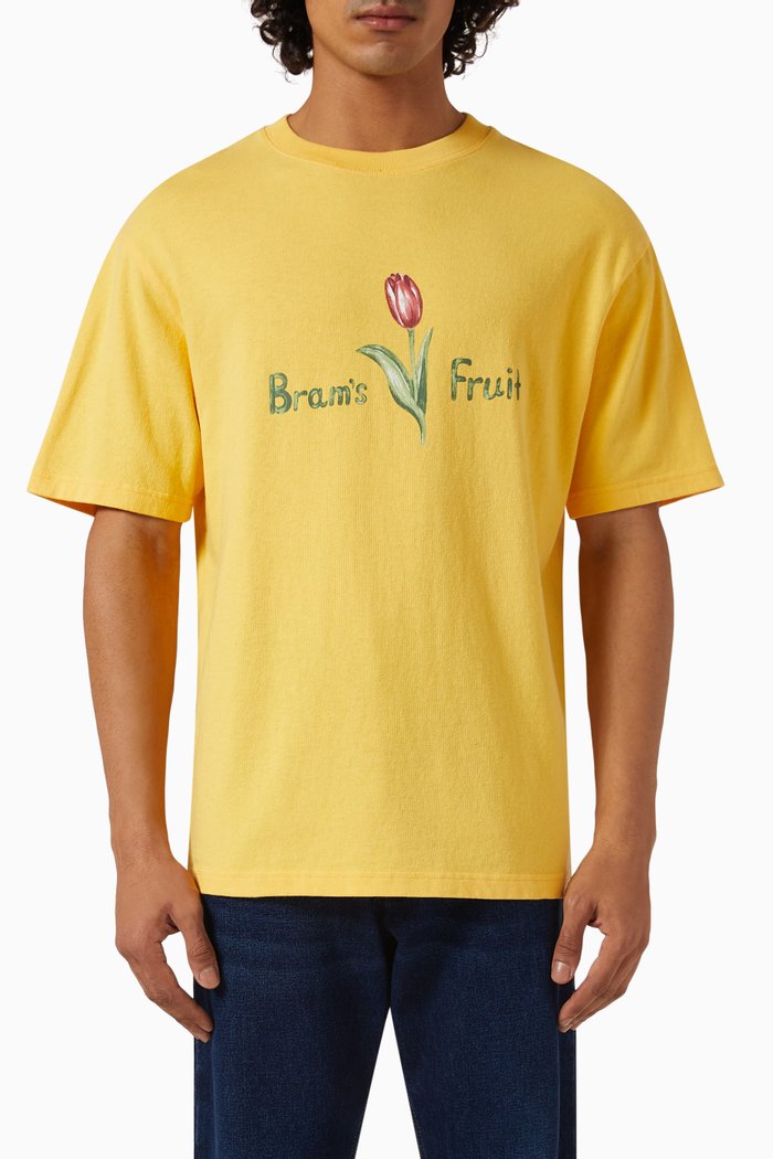 

Tulip Aquarel T-shirt in Cotton-jersey, Yellow