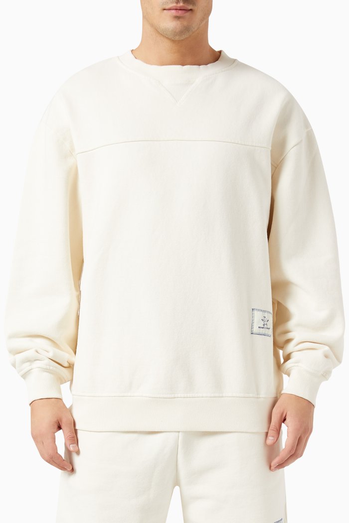 

Atelier Logo Sweatshirt in Cotton, Neutral