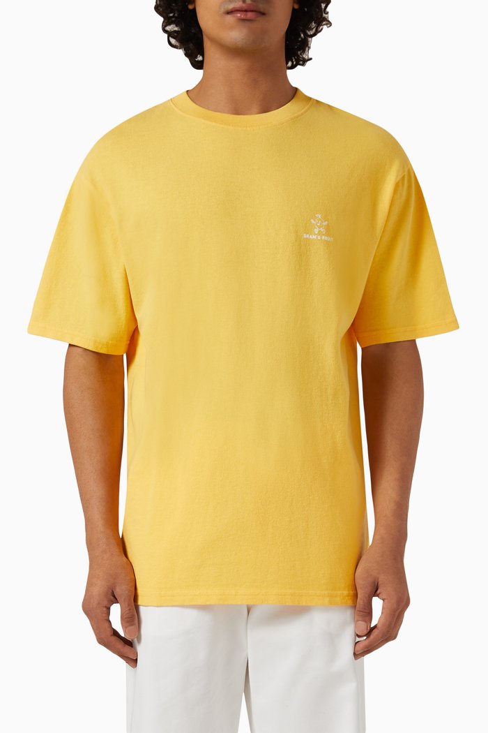 

Lemon Outline T-shirt in Cotton-jersey, Yellow