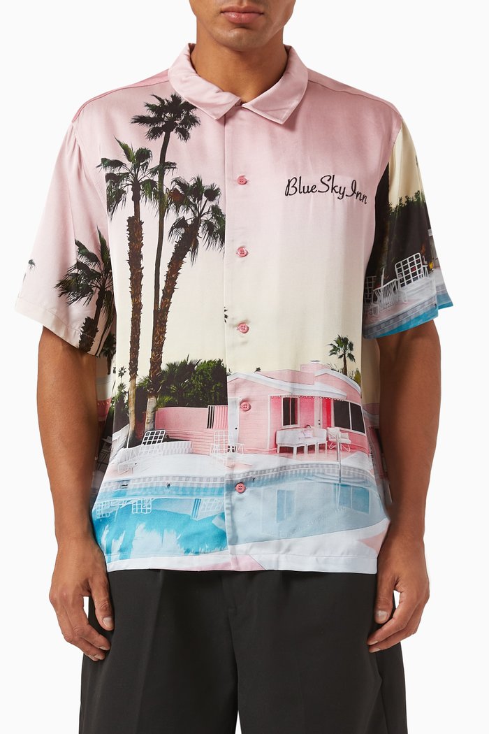 

Pink Motel Shirt in Viscose, Multicolour