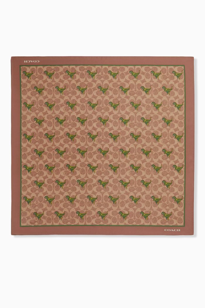 

Rexy Square Scarf in Silk, Neutral