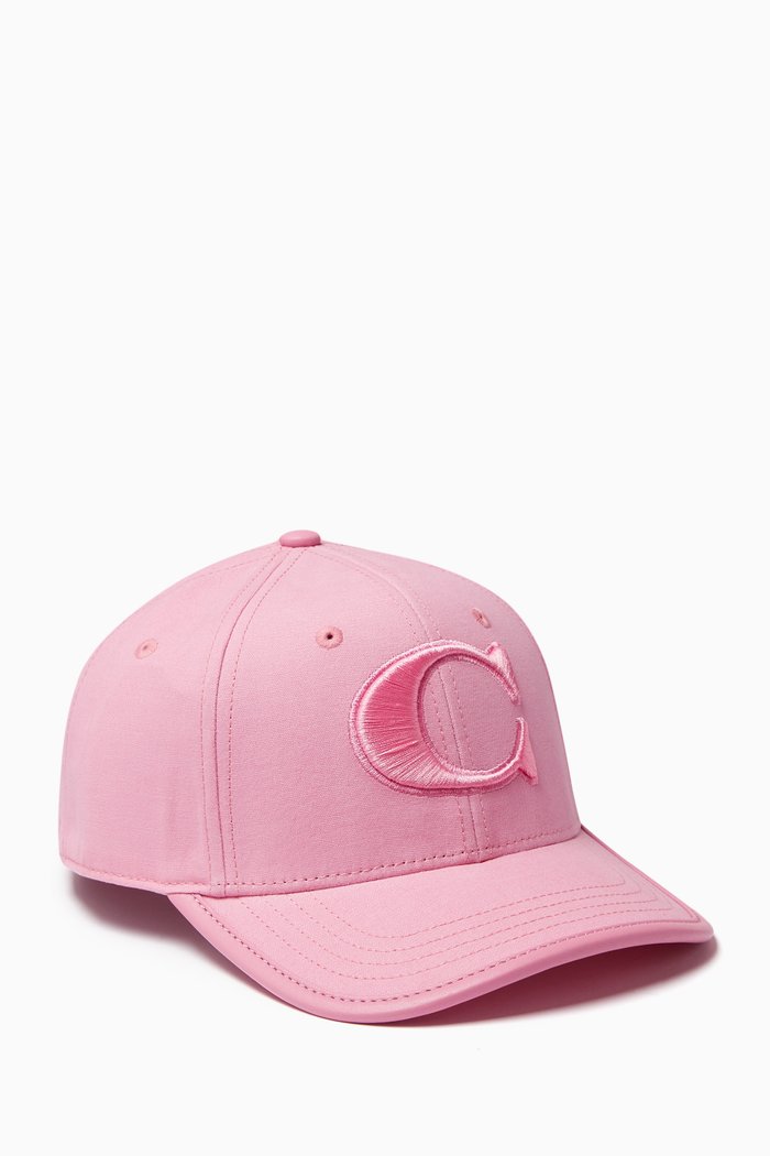 

C Baseball Cap in Cotton-canvas, Pink