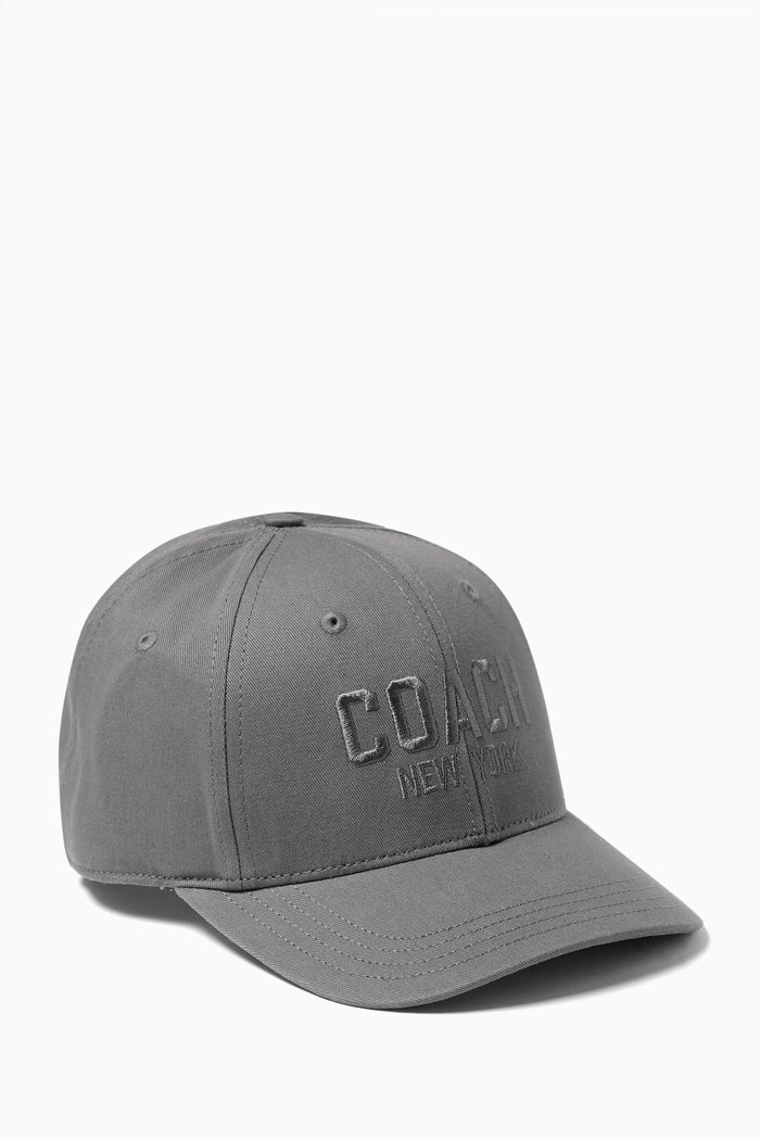 

Logo-embroidered Baseball Cap in Cotton Twill, Grey