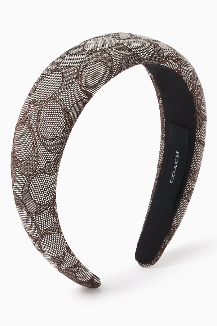 

Headband in Signature Cotton Blend, Brown