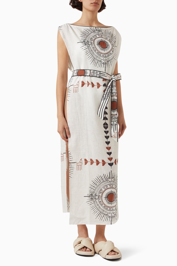

Kenya Kimono in Linen, Brown