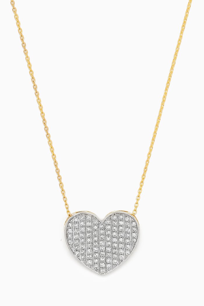 

All My Love Heart Diamond Necklace in 10kt Yellow Gold
