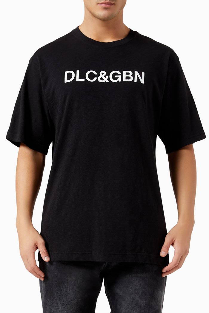 

Logo T-shirt in Cotton Jersey, Black