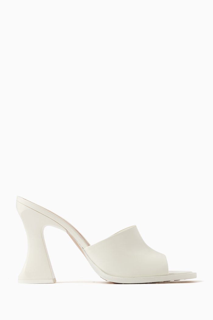 

Cha-cha 100 Mules in Leather, White