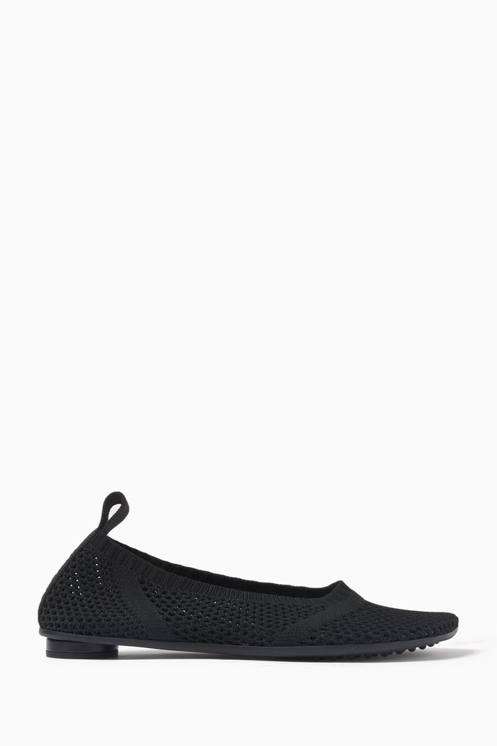 

Atomic Ballerina Flats in Mesh, Black