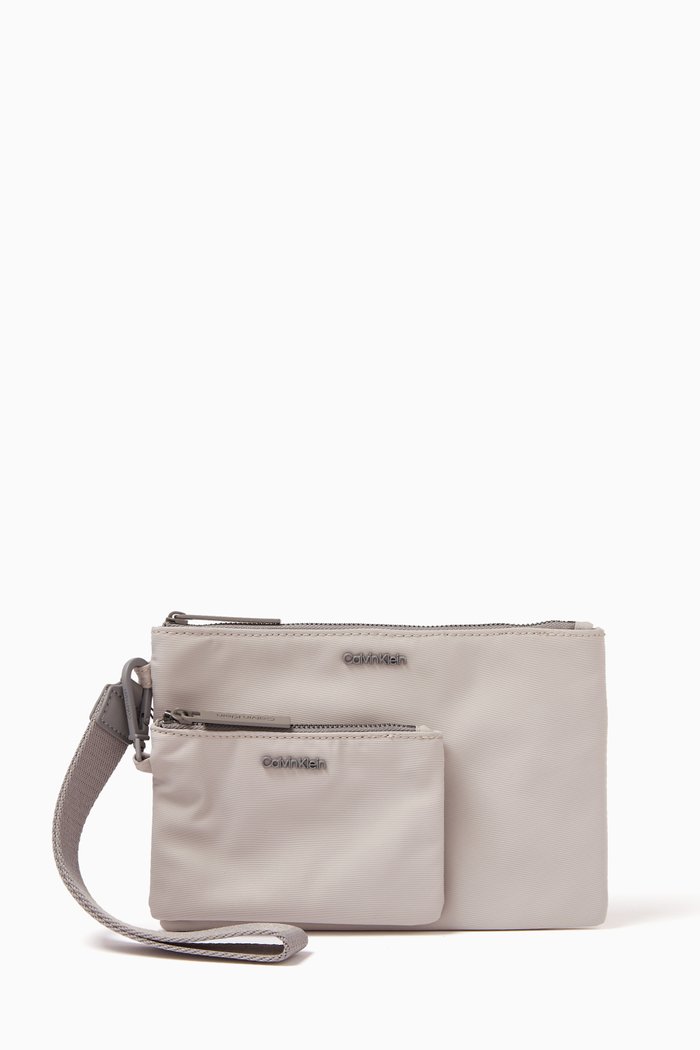 

Faded Zipped Pouch Set in REPREVE® Blend, Neutral