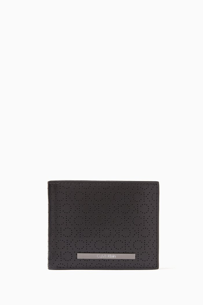 

Logo Slimfold Wallet in Leather, Black