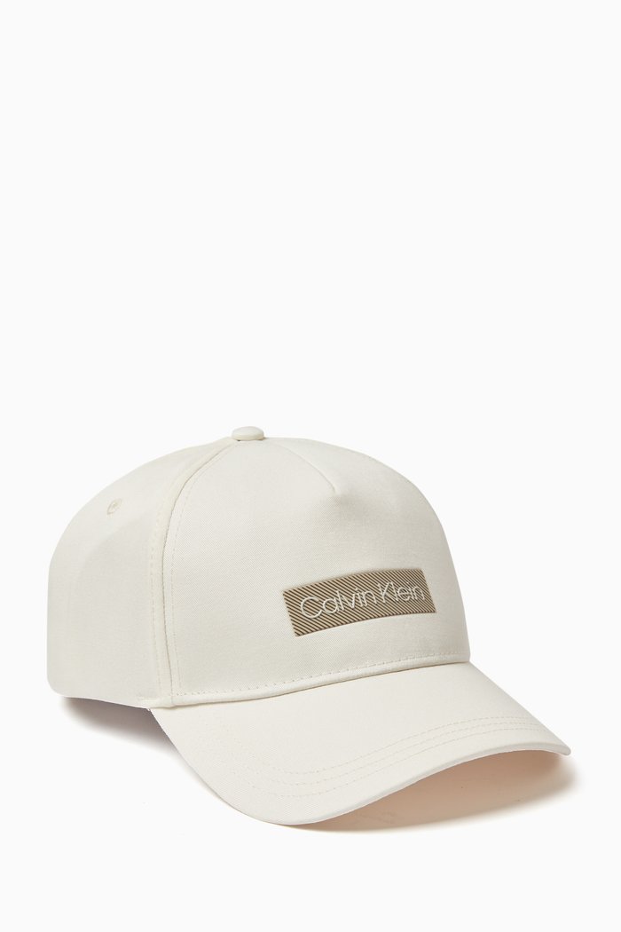 

Logo Cap in Organic-cotton Twill, White