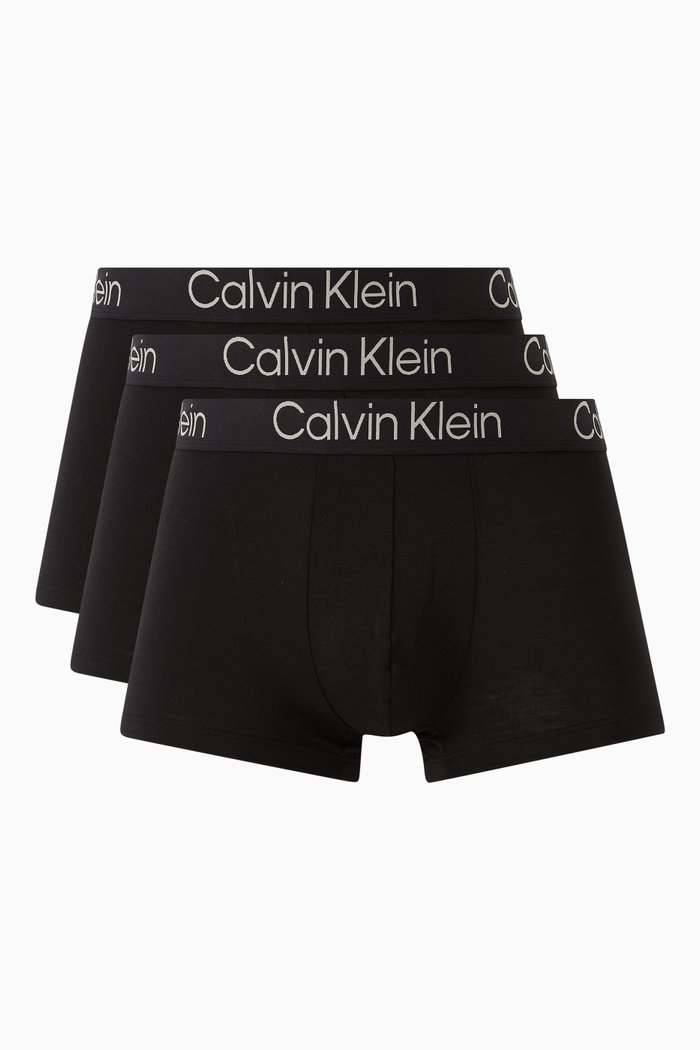 

Logo Trunks in Stretch-modal, Set of 3, Black