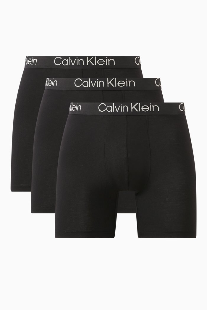 

Ultra Soft Modern Boxer Briefs in Modal-blend, Pack of 3, Black