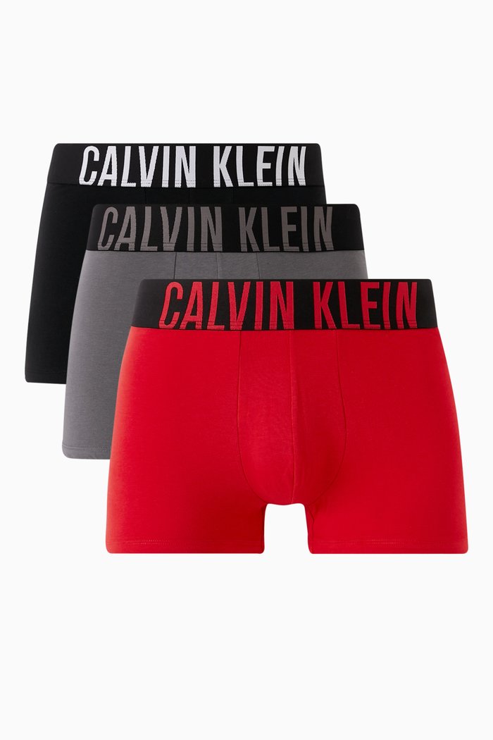 

Logo Trunks in Recycled Cotton-blend, Set of 3, Multicolour