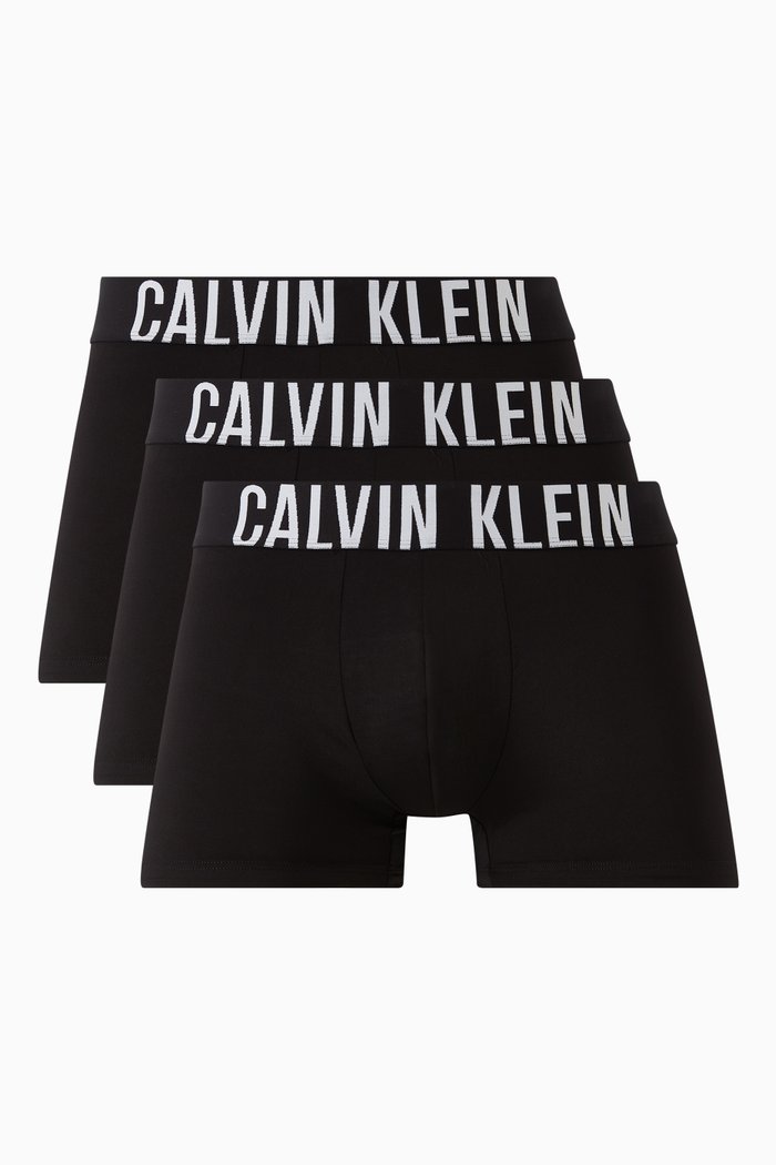 

Logo Trunks in Microfibre-jersey, Set of 3, Black